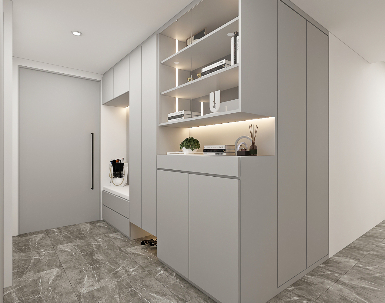 hdb foyer interior design